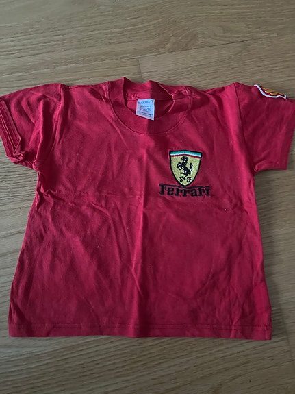 Ferrari lasten t-paita 92 punainen puuvilla unisex