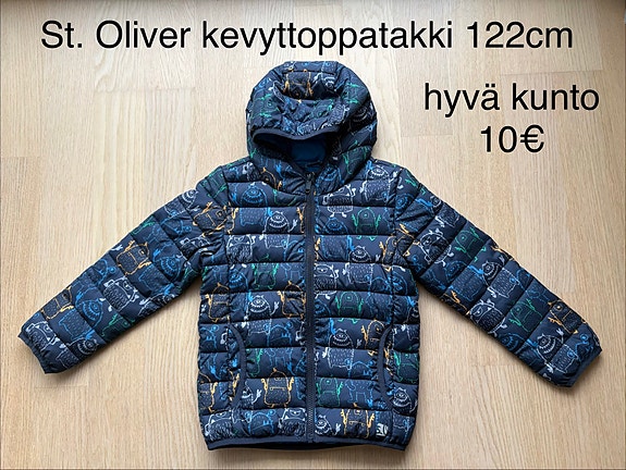 St.Oliver kevyttoppatakki ja Reimatec vk-housut 122cm