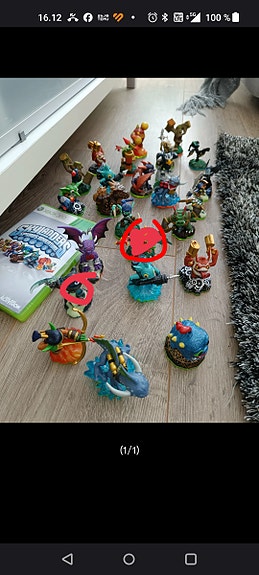 xbox360 skylanders peli + hahmot