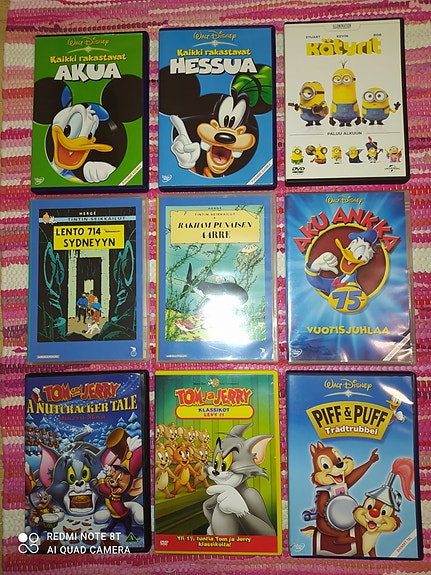 DVD piirrettyjä