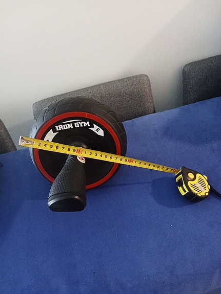 Iron Gym vatsapyörä musta/punainen