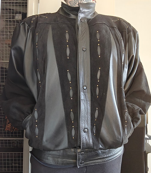 Vintage Yves Saint Laurent 80s nahkatakki