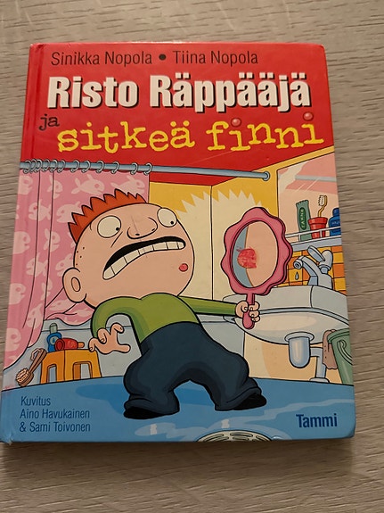 Tammi Risto Räppääjä ja sitkeä finni lastenkirja