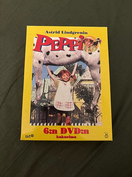 Peppi Pitkätossu 6 dvd:n kokoelma dvd-boksi