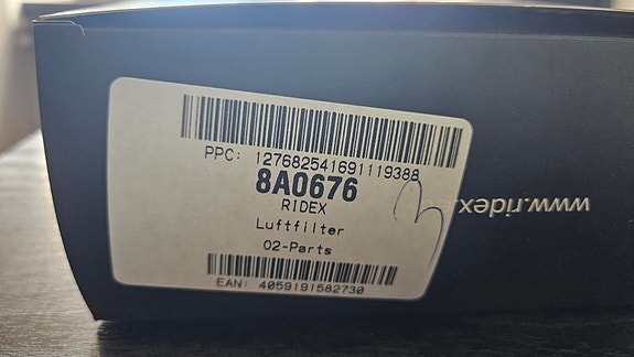 Ridex 8A0676 ilmansuodatin (Renault, Nissan, Mercedes)