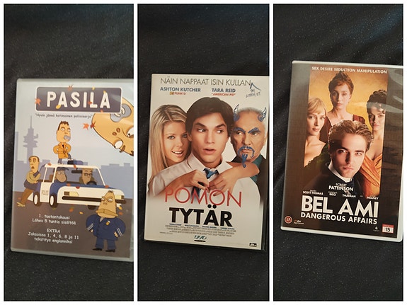 3 Dvd elokuvaa