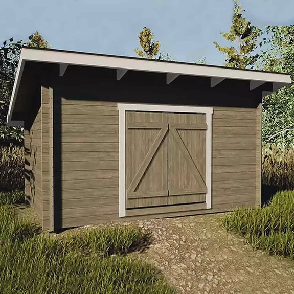 Pihavarasto pulpettikatto 8m2 P8