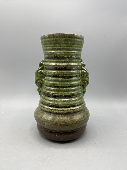 Vintage Strehla keraaminen maljakko Itä-Saksa