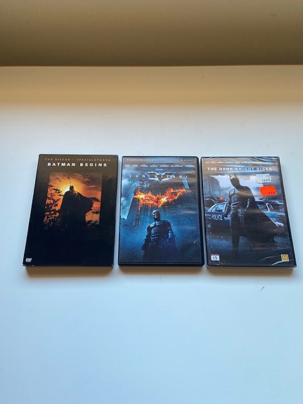 Batman Begins / Yön ritari / The Dark Knight Rises DVD-elokuvat