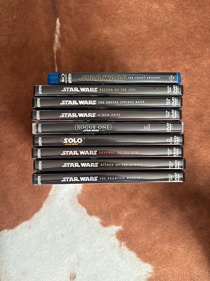 Star Wars elokuvat 1-7 + Solo ja Rogue One