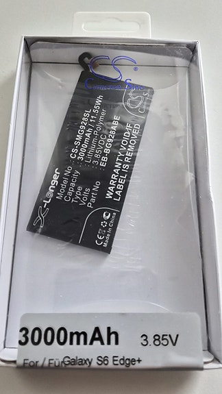 X-Longer akku Samsung Galaxy S6 Edge -puhelimeen 3000 mAh
