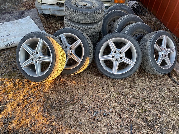 5x112 17" AMG vanteet nastarenkailla