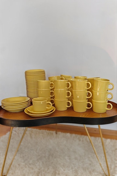 Iittala Teema keltainen -kahvikupit