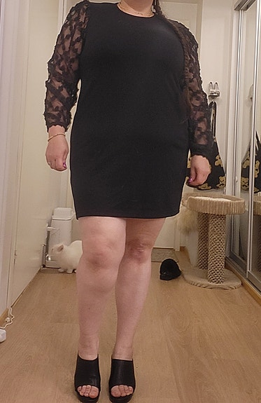 Vero Moda VMAJA LS Short Dress juhla- tai cocktailmekko musta XXL polyesteri