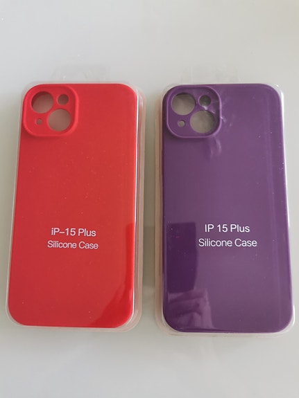 IPhone 15 plus Silikone kuoret 2 kpl