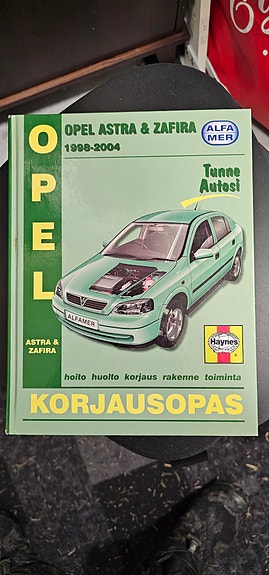 Alfamer Opel Astra ja Zafira korjausopas kirja 1998-2004