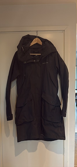 Didriksons harmaa Thelma parka, koko 36
