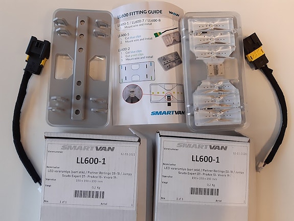 Tehokkaat led-sisävalot Smartvan LL-601  Jumpy, Proace ym.
