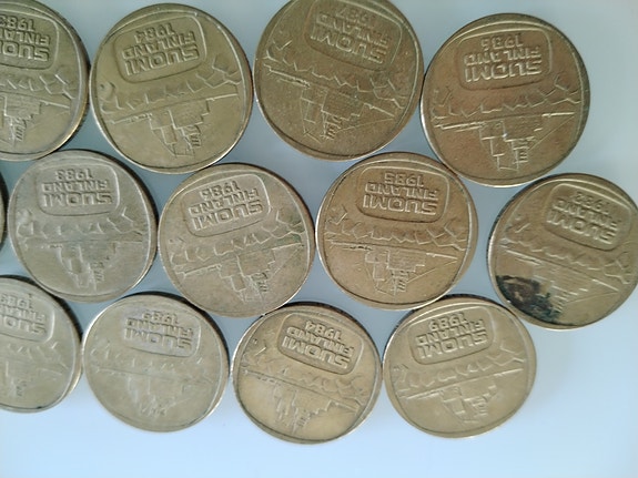 5 Markan kolikoita