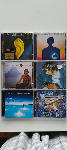 Jarre & Mike Oldfield CD -levyt