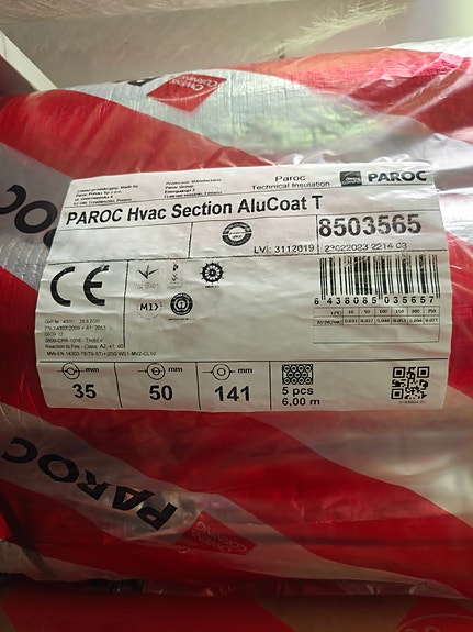Paroc Hvac Section Alucoat T 35/50/141