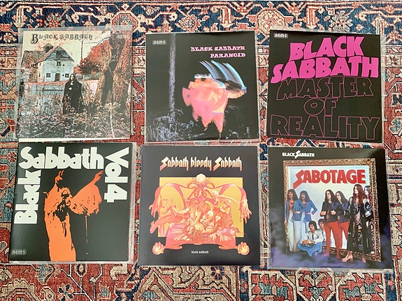 Black Sabbath  6 ensimmäistä LP-levyä