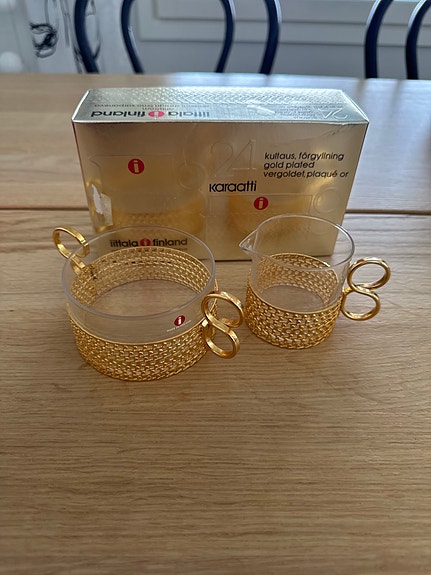 Iittala Karaatti sokerikko ja kermakko