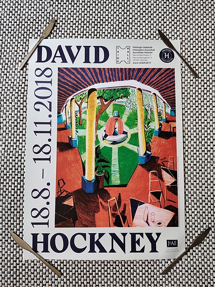 David Hockney näyttelyjuliste Helsingin Taidehalli 2018
