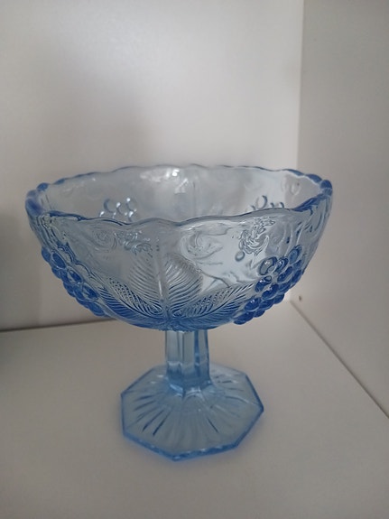Lasimalja sininen vintage