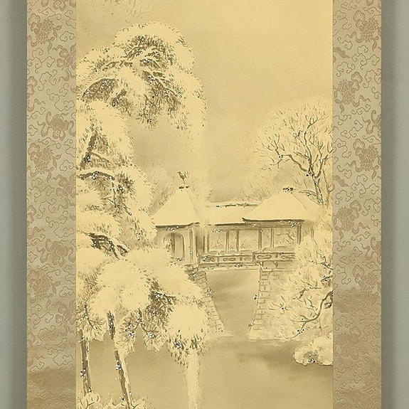 Snowy Scenery 千歳橋 Chitose-bashi (Chitose Bridge in Kyoto) with Box - with