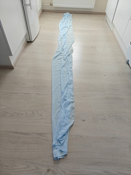 Vaaleansininen kaitaliina 300 x 70 cm
