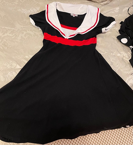 Miss Candyfloss musta mekko XL