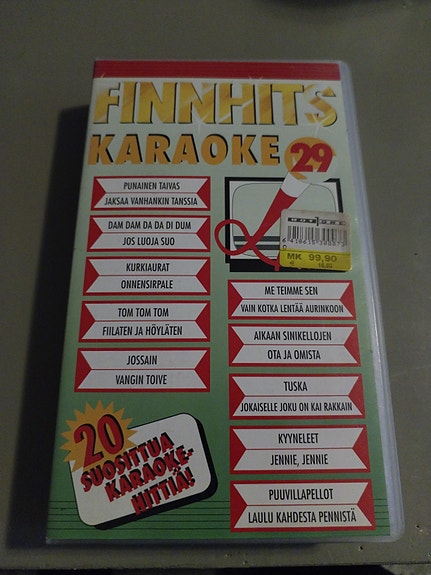 Finnhits Karaoke 29 VHS-kasetti