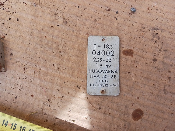 Tyypikilpi husqvarna