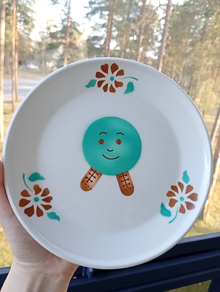 Hieno vanha lautanen