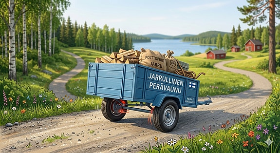 jarrullinen perävaunu 1500kg