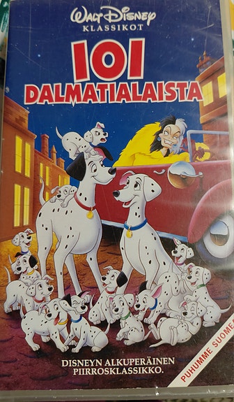 Disney 101 dalmatialaista VHS-kasetti