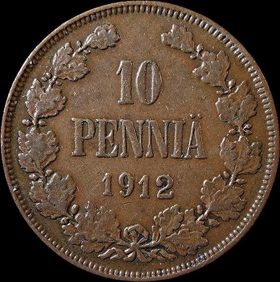 10 penniä 1912