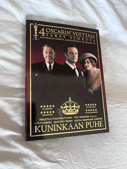 Kuninkaan puhe DVD-elokuva