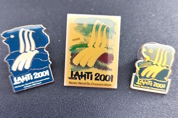 Lahti Hiihdon MM 2001 pinssejä (3 kpl)
