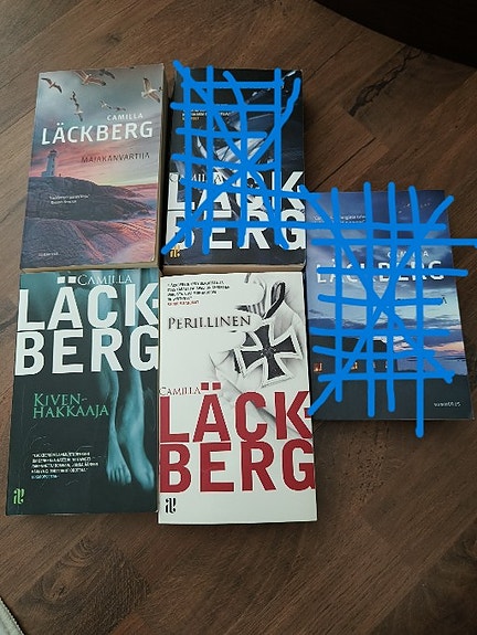 Camilla Läckberg dekkaripaketti kirjat