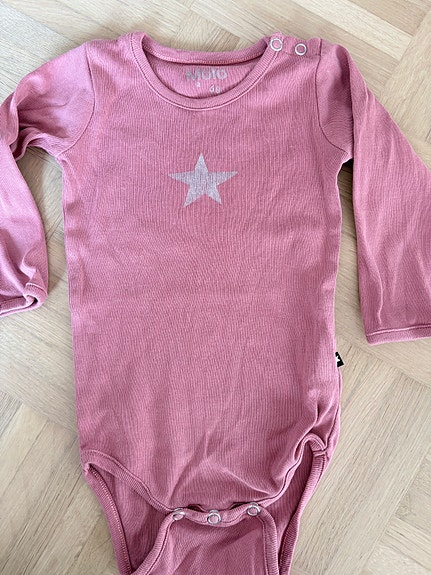 Molo body koko 68 vaaleanpunainen unisex puuvilla