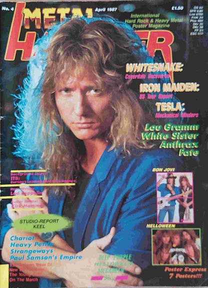 METAL HAMMER No 4 1987 + julisteet