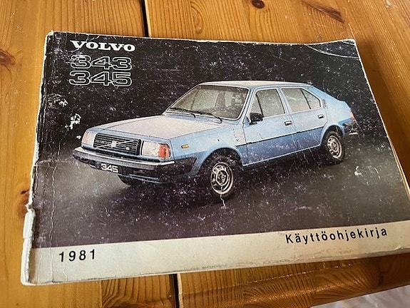 Volvo 343 345 käyttöohjekirja 1981