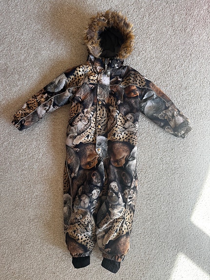 Molo talvi haalari koko 110 kirjava unisex