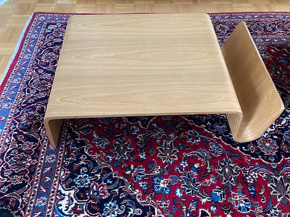Askon vintage tammivanerinen pöytä