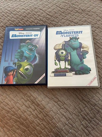 Monsterit Oy ja Monsterit yliopisto dvd:t