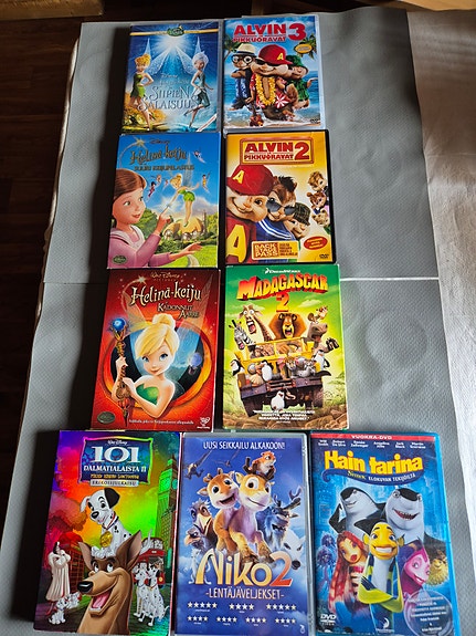 DVD klassikkoja lapsille ja koko perheelle