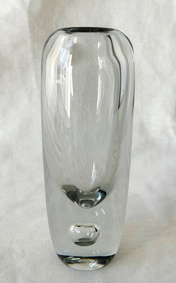 Saara Hopea Nuutajärvi Kupla maljakko kirkas ei signeerattu 18,3 cm