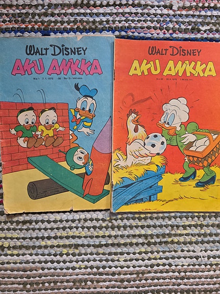 Walt Disney Aku Ankka sarjakuvalehdet 2 kpl